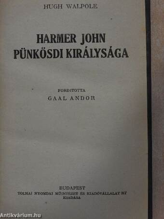 Harmer John pünkösdi királysága