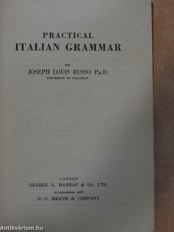 Practical italian grammar