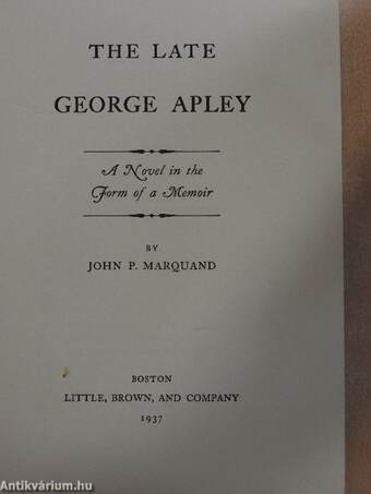 The Late George Apley