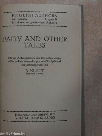 Fairy and other tales