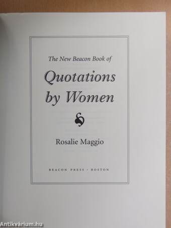 The New Beacon Book of Quotations by Women