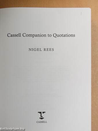 Cassell Companion to Quotations