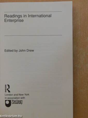 Readings in international enterprise