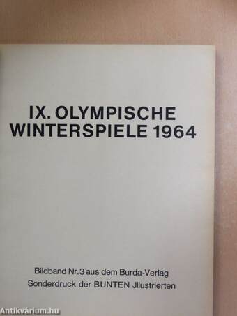 XVIII. Olympische Sommerspiele Tokio 1964/IX. Olympische Winterspiele 1964