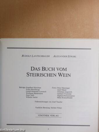 Das Buch vom Steirischen Wein