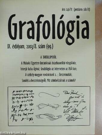 Grafológia 2003. augusztus