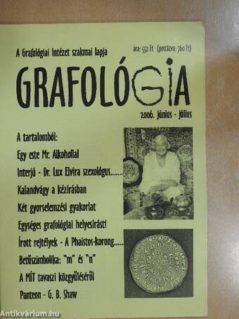 Grafológia 2006. június-július