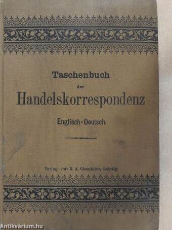 Taschenbuch der Handelskorrespondenz I.