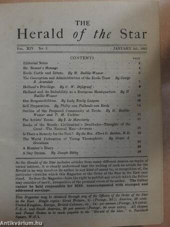 The Herald of the Star January-December 1925.