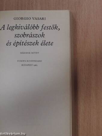 A legkiválóbb festők, szobrászok és építészek élete 2. (töredék)