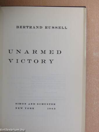 Unarmed Victory