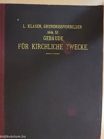 Grundriss-Vorbilder von Gebäuden für kirchliche Zwecke