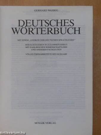 Deutsches Wörterbuch