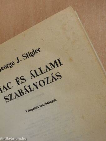 Piac és állami szabályozás