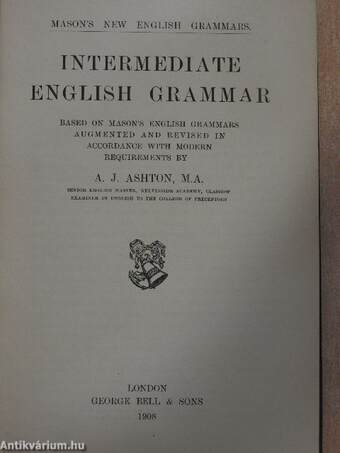 Intermediate english grammar