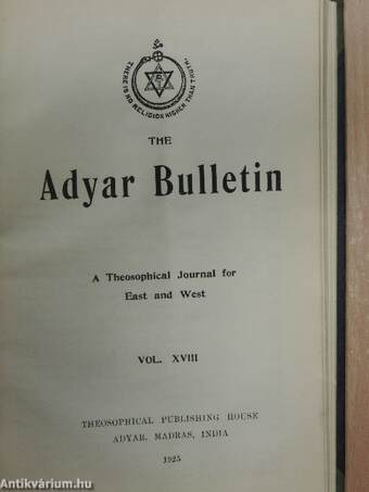 The Adyar Bulletin 1925. january-december