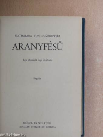 Aranyfésű