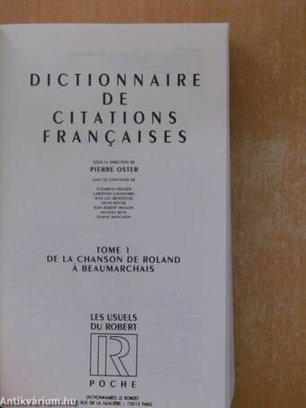 Dictionnaire de citations francaises 1-2