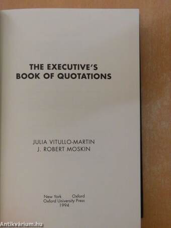 The Executive's Book of Quotations