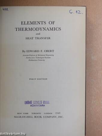 Elements of Thermodynamics and Heat Transfer