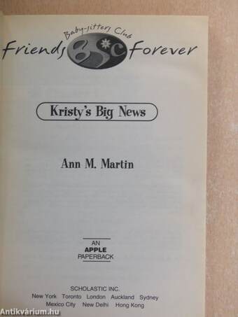 Kristy's Big News