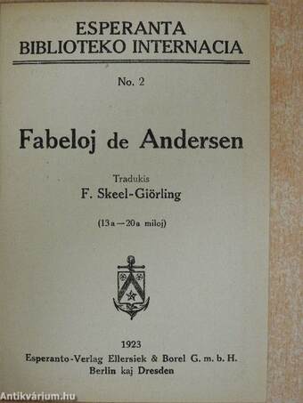 Fabeloj de Andersen