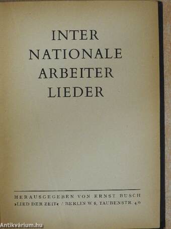 Internationale Arbeiter Lieder