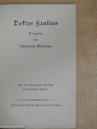 Doktor Faustus (gótbetűs)