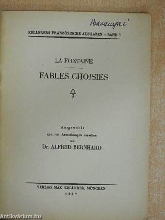 Fables Choisies