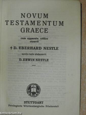 Novum Testamentum Graece