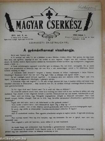 Magyar Cserkész 1935. május 1.