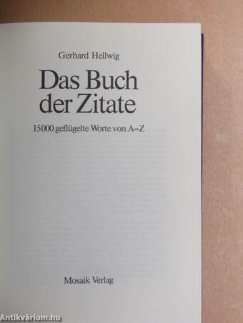 Das Buch der Zitate