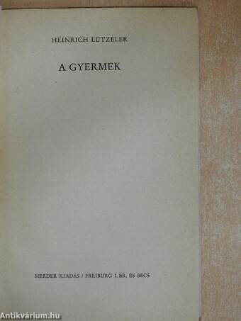 A gyermek