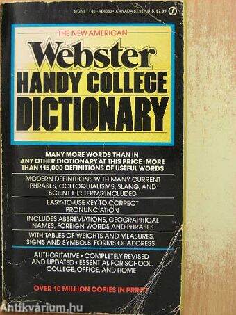 The New American Webster handy college dictionary