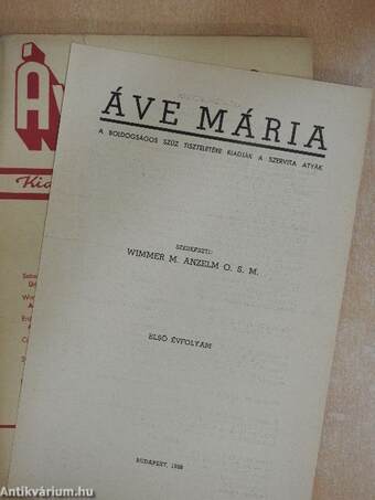 Áve Mária 1938. november