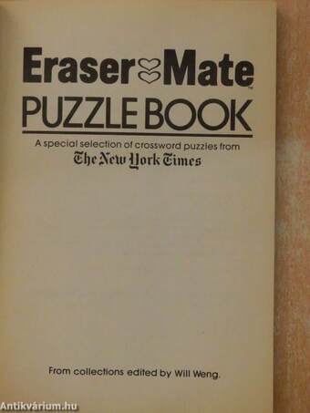 Eraser Mate Puzzle Book