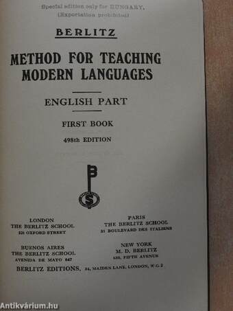 Method for Teaching Modern Languages I.