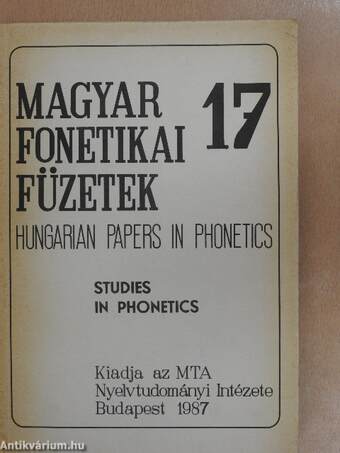 Studies in Phonetics
