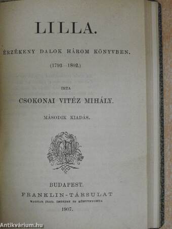 Dorottya, vagyis a dámák diadala a farsangon/Lilla