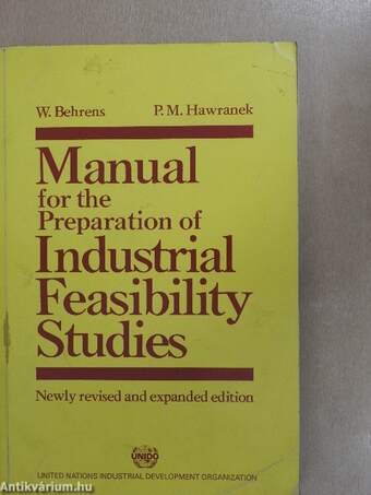 Manual for the Preparation of Industrial Feasibility Studies