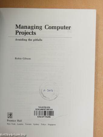 Managing Computer Projects