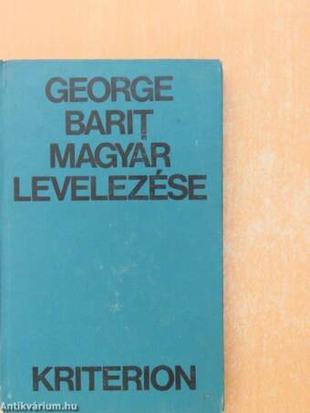 George Barit magyar levelezése