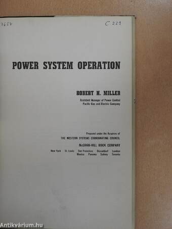 Power System Operation