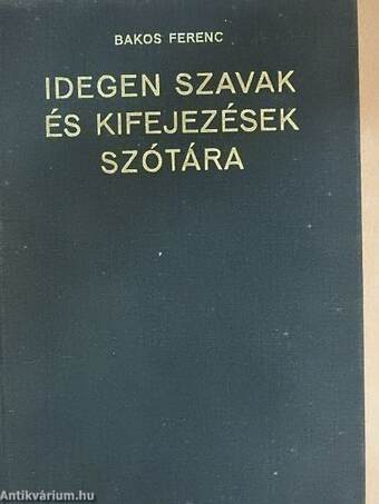 Idegen szavak és kifejezések szótára