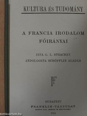 A francia irodalom főirányai