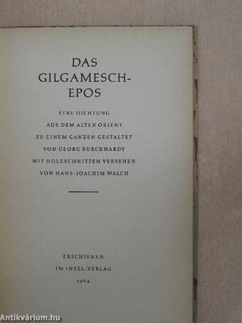 Das Gilgamesch-Epos