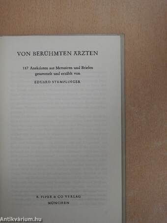 Von Berühmten Ärzten