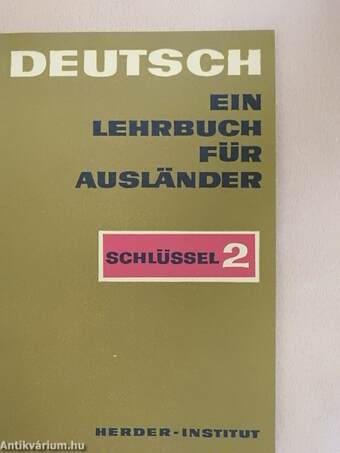 Deutsch - Ein Lehrbuch für Ausländer - Schlüssel 2.