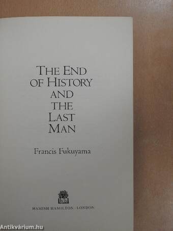 The End Of History And The Last Man