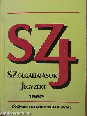 Szolgáltatások Jegyzéke 1992